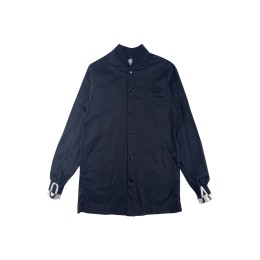 Customized fashionable men's baseball jacket, designed back cuffs with white logo printing, button design, baseball jacket supplier Z683 Customized fashionable men's baseball jacket, designed back cuffs with white logo printing, button design, baseball jacket supplier Z683